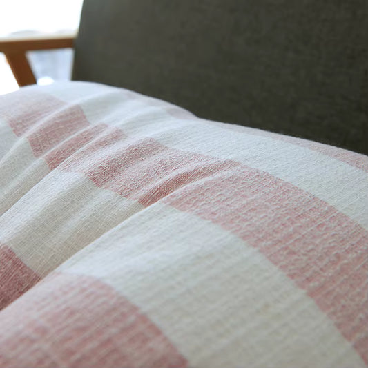 Embroidered Stripe Cushion Cover