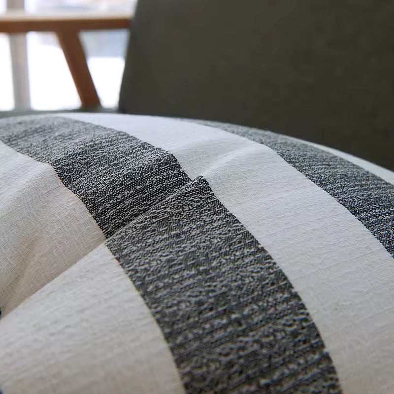 Embroidered Stripe Cushion Cover