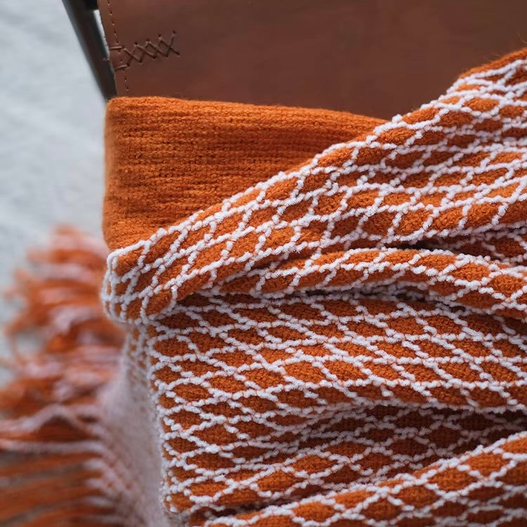 Diamond Knit Throw