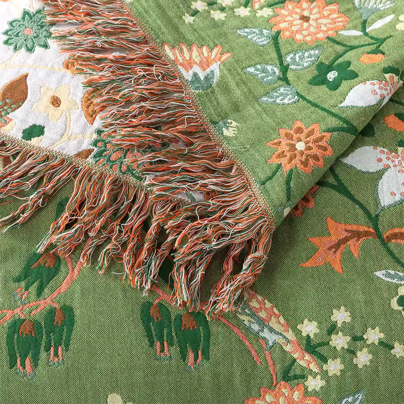 Woodland Double-Sided Cotton Throw