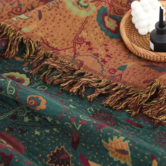 Flora Double-Sided Cotton Throw