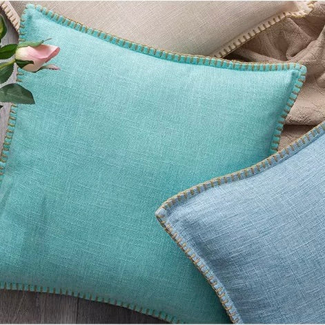 Embroidered Edge Cushion Cover
