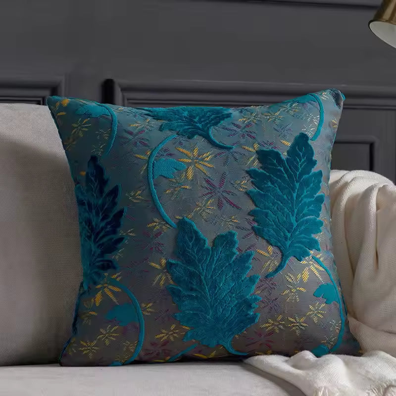 Textured Leaf Cushion Cover