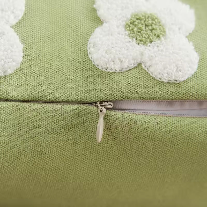 Textured Daisy Decorative Cushion Cover