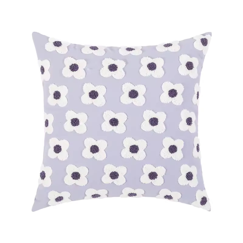 Textured Daisy Decorative Cushion Cover
