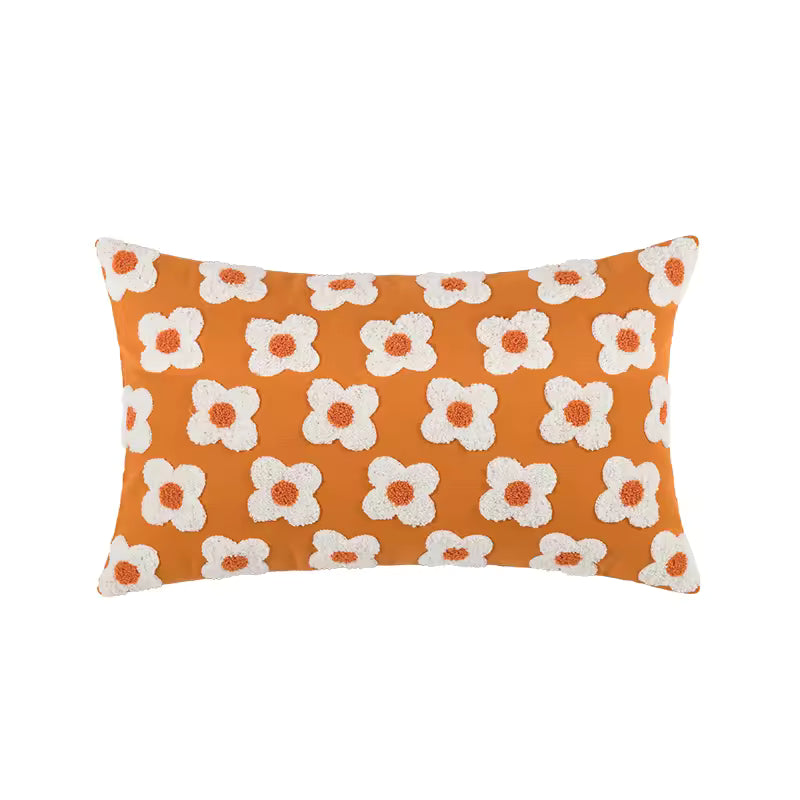 Textured Daisy Decorative Cushion Cover
