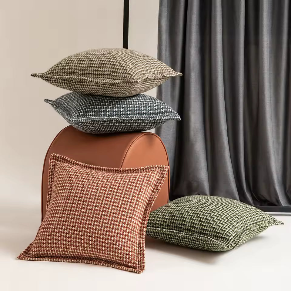Hounds Tooth Decorative Cushion Cover