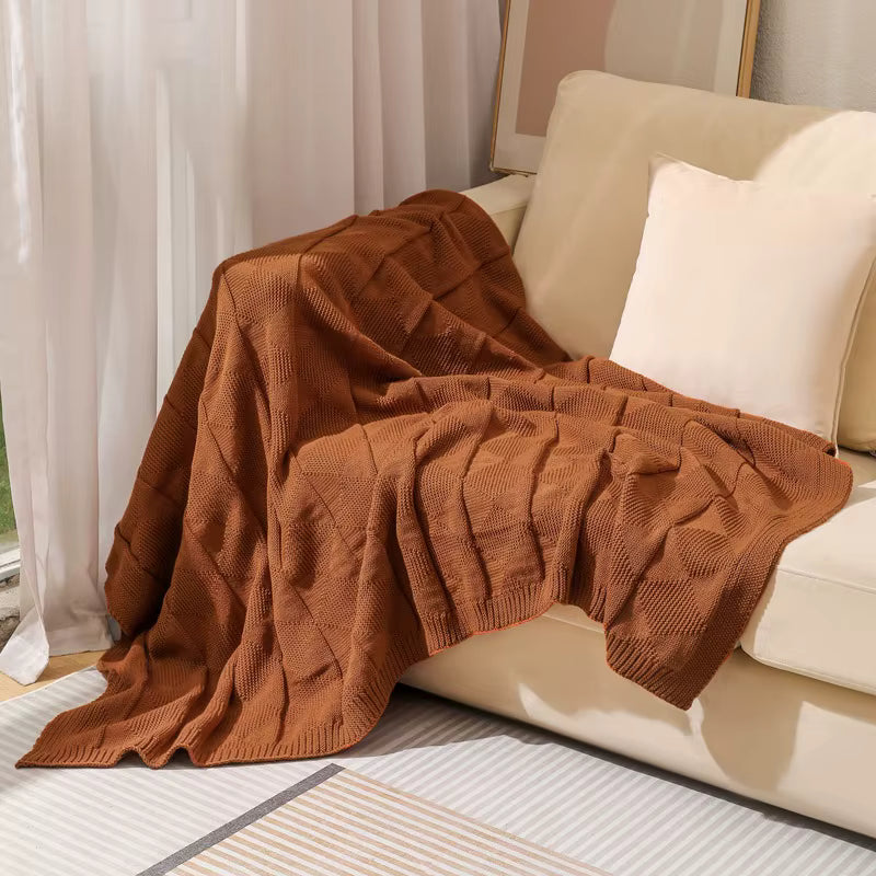 Diamond Knit Throw