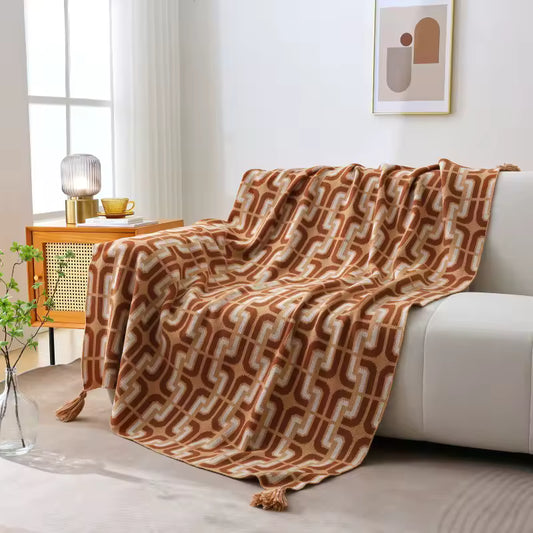 Geometric Retro Throw