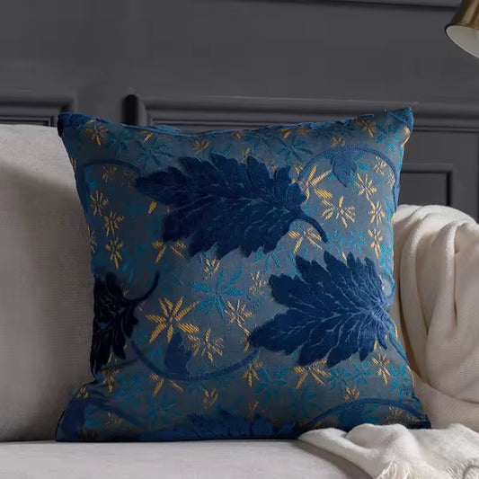 Textured Leaf Cushion Cover