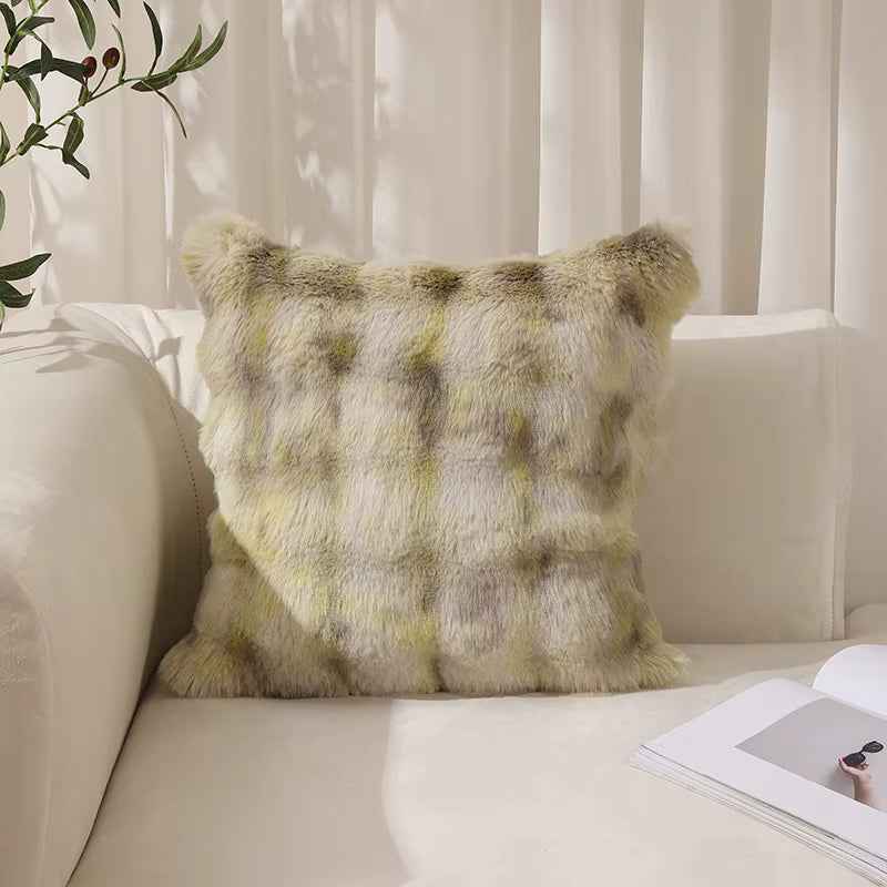 Rabbit Faux Fur Cushion Cover