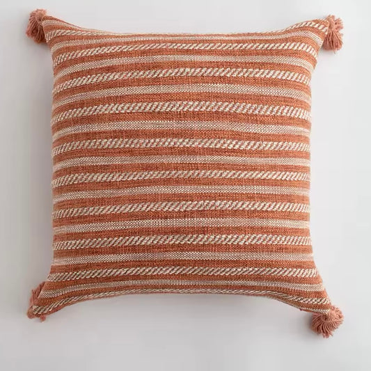 Woven Stripe Decorative Cushion Cover