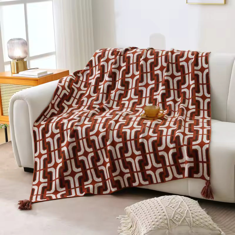 Geometric Retro Throw