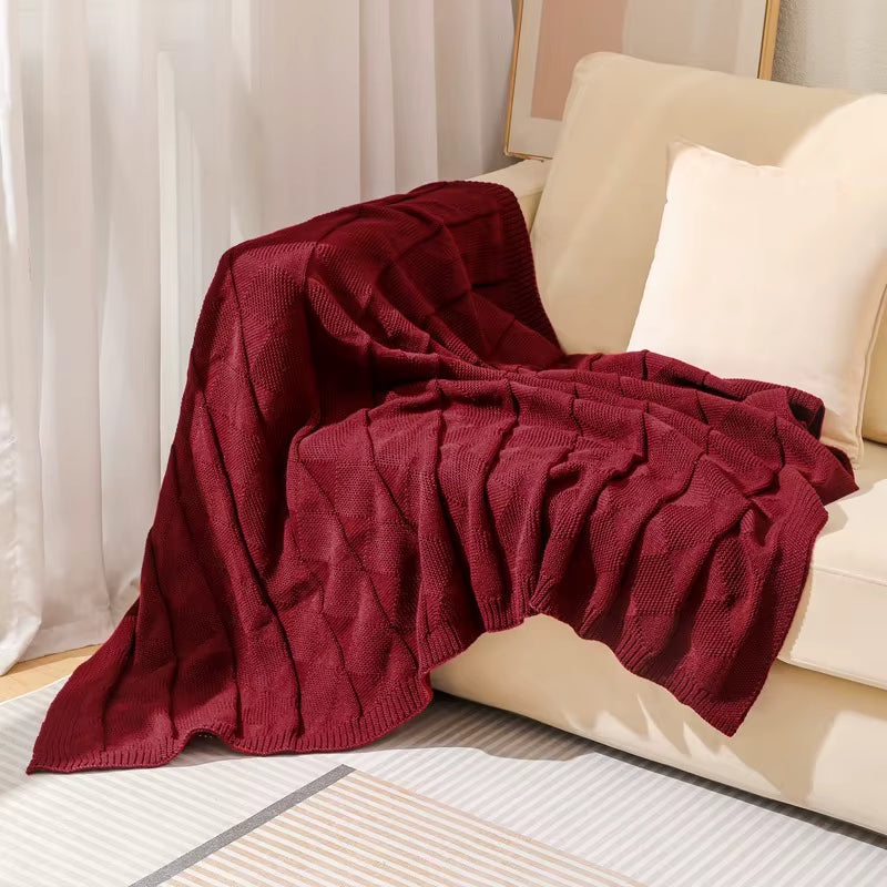 Diamond Knit Throw