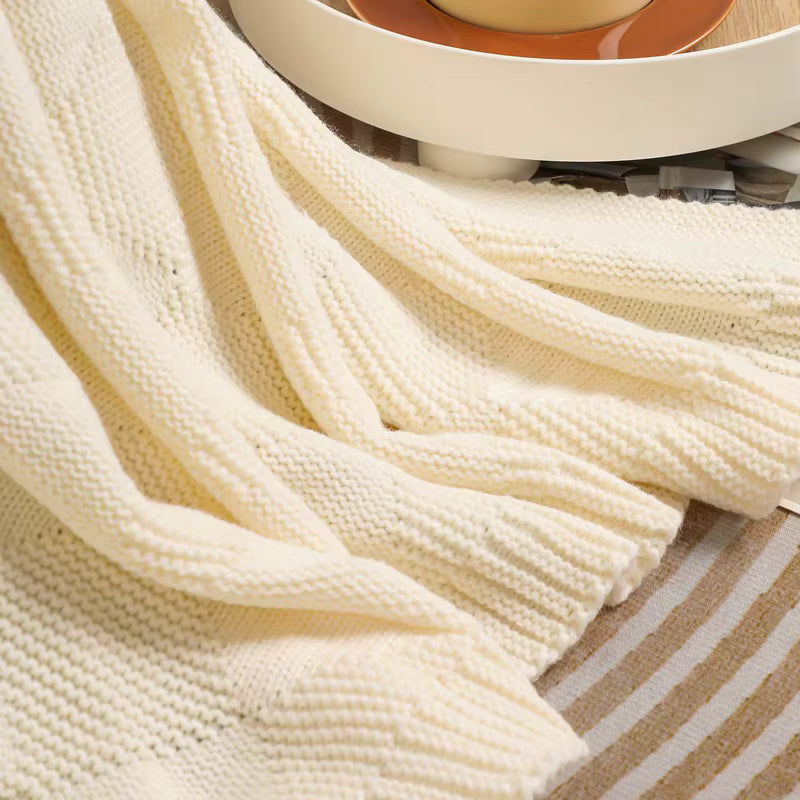 Diamond Knit Throw