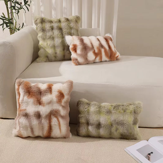 Rabbit Faux Fur Cushion Cover