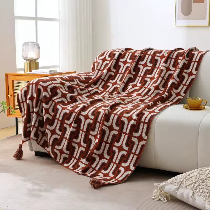 Geometric Retro Throw