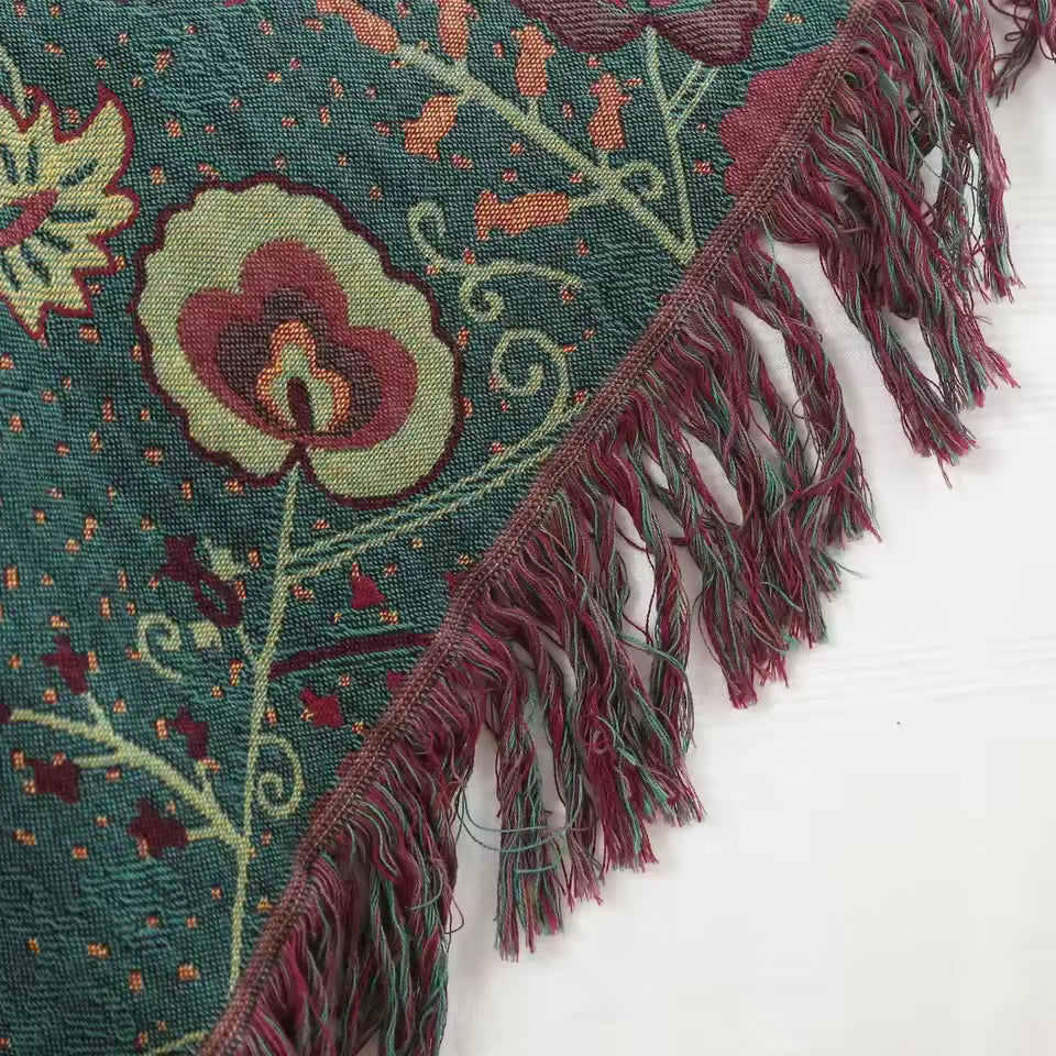 Flora Double-Sided Cotton Throw