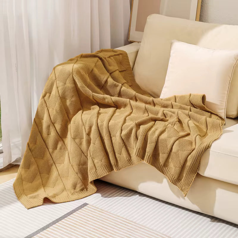 Diamond Knit Throw