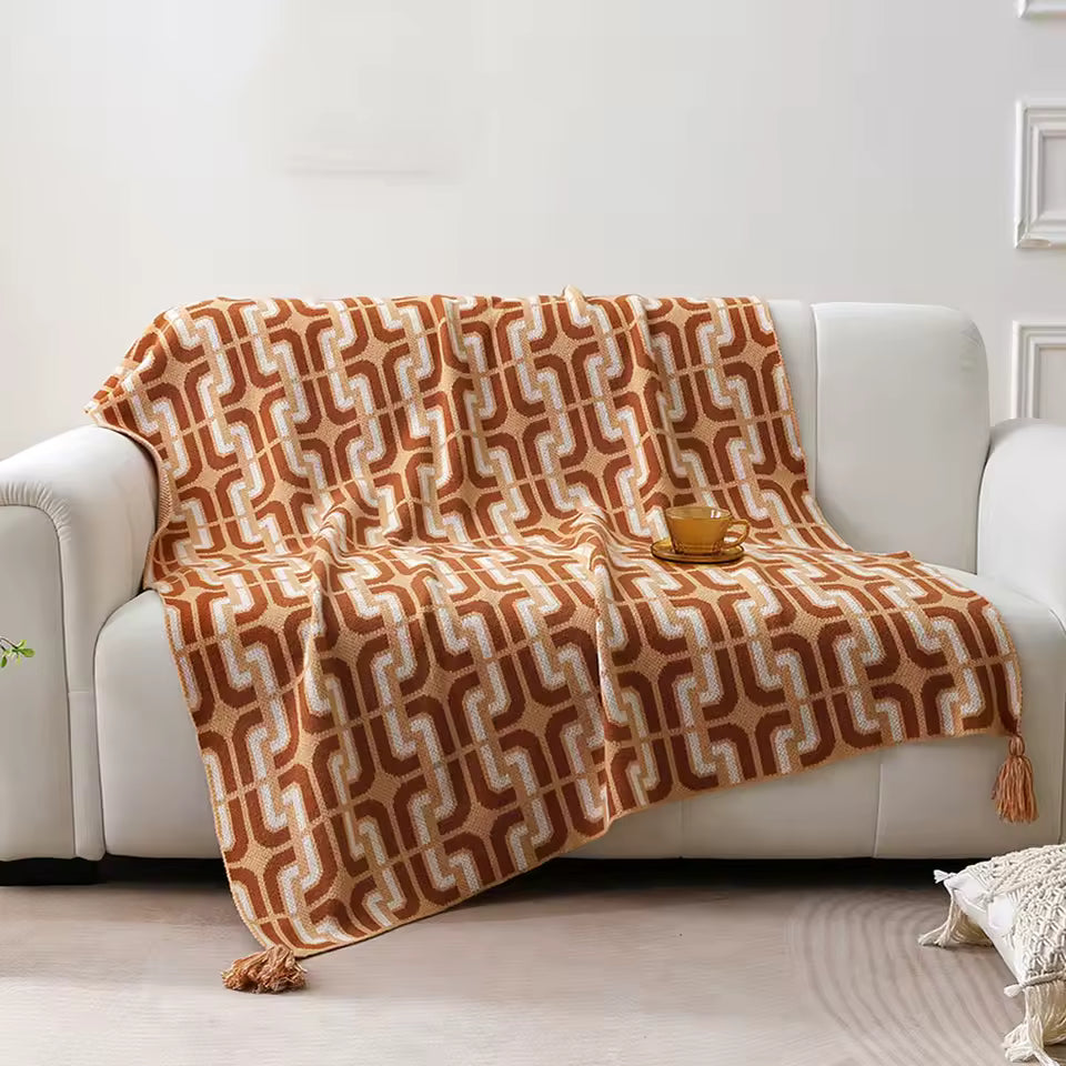 Geometric Retro Throw