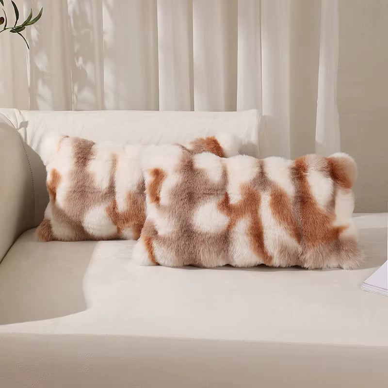 Rabbit Faux Fur Cushion Cover